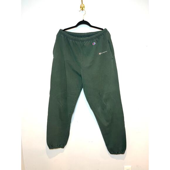 Vintage Champion Sweat Pants 90s Men’s Size L Green - Picture 1 of 4